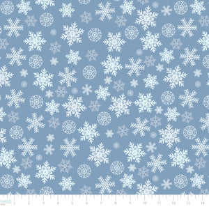 Winter Land Collection-Scattered Snowflakes-Blue-21240607-02