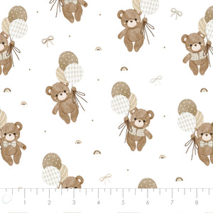 Fleece and Flannel 2025 Catalog-Teddy Bear's Adventures-White-Cotton Flannel-21241001B-01