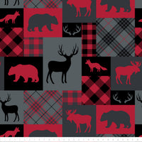 Fleece and Flannel 2025 Catalog-Woodland Patchwork-Red-Fleece-21250101A-01
