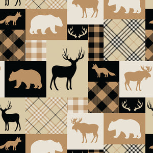 Fleece and Flannel 2025 Catalog-Woodland Patchwork-Tan-Fleece-21250101A-02