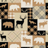 Fleece and Flannel 2025 Catalog-Woodland Patchwork-Tan-Fleece-21250101A-02