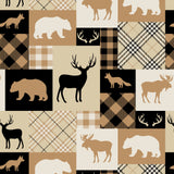 Fleece and Flannel 2025 Catalog-Woodland Patchwork-Tan-Fleece-21250101A-02
