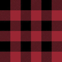 North of Ordinary Collection-Buffalo Plaid-Crimson-100% Cotton-21250104-01