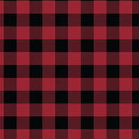 North of Ordinary Collection-Buffalo Plaid-Crimson-100% Cotton-21250104-01