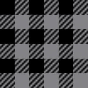 North of Ordinary Collection-Buffalo Plaid-Charcoal-100% Cotton-21250104-02