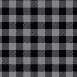 North of Ordinary Collection-Buffalo Plaid-Charcoal-100% Cotton-21250104-02