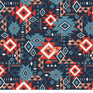 Fleece and Flannel 2025 Catalog-Aztec Geo Grid-Navy-Fleece-21250203A-02