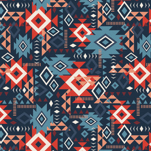 Fleece and Flannel 2025 Catalog-Aztec Geo Grid-Navy-Fleece-21250203A-02