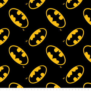 DC Comics- Batman Logo -Tossed - Black