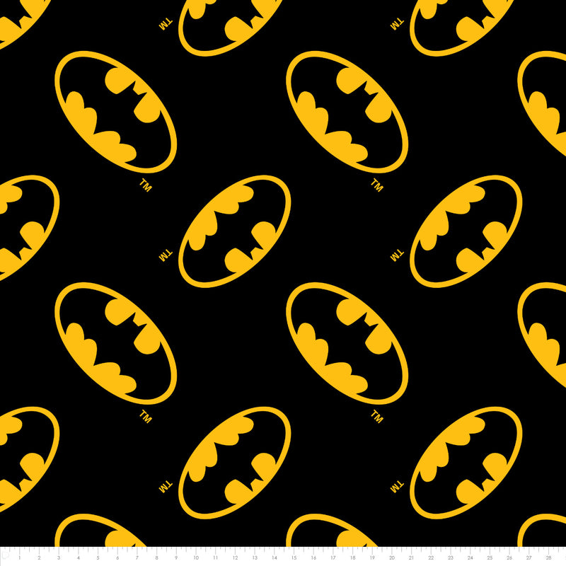 DC Comics- Batman Logo -Tossed - Black