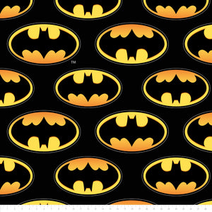 DC Comics Batman Logo  Directional -100% Polyester Fleece Fabric