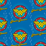 Wonder Woman Logo-Fleece-Cyan