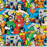 DC Comics Packed Heroes -100% COTTON- 23400517MC -01-FULL 8 YARD BOLT