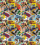 DC Comics - Wonder Woman - Comic Stack Toss - Cotton-FULL 8 YARD BOLT