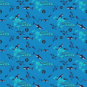 Shark Week Collection-World Ocean Tour-Blue-100% Cotton-23560104-01