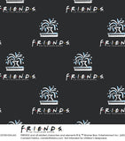 Friends - Icônes Chibi - Molleton imprimé - Crème