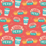 Friends Collection II-Central Perk Coffee Life-Coral-100% Cotton-23720353-01