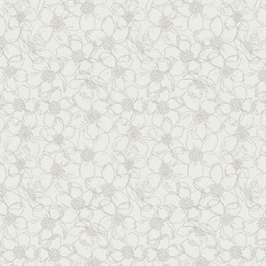 Leopard Garden Collection-Flower Sketch-Cream-27200503-01