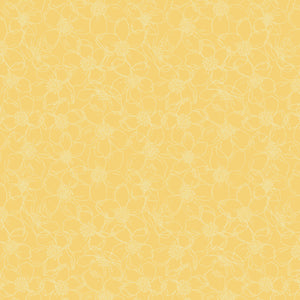 Leopard Garden Collection-Flower Sketch-Yellow-27200503-02