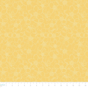 Leopard Garden Collection-Flower Sketch-Yellow-27200503-02