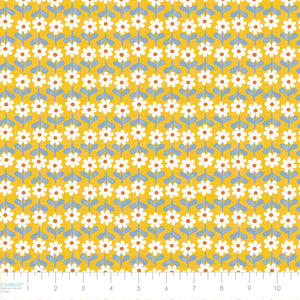 Daisy Dukes Collection-Daisy Rows-100% Cotton-Yellow-27230202-02