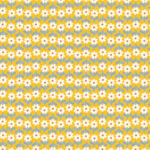 Daisy Dukes Collection-Daisy Rows-100% Cotton-Yellow-27230202-02