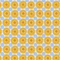 Emma & Mila -Sunflowers-100% Cotton- Orange