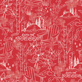 Oh Canada Collection-Into the Woods-Red-100% Cotton-36250104-01