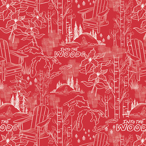 Oh Canada Collection-Into the Woods-Red-100% Cotton-36250104-01