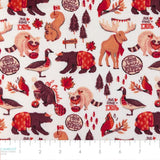 Fleece and Flannel 2026 Catalog-Canadian Animals-Cotton Flannel-36250108B-01