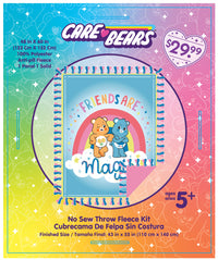 Care Bears Friends are Magic- No Sew Throw- Fleece