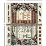 Lodge Life Collection-Lodge Cabin Panel-100% Cotton-Multi-49230308P-01