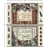 Lodge Life Collection-Lodge Cabin Panel-100% Cotton-Multi-49230308P-01