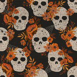 Wicked Garden Collection-Sophisticated Skulls-Black-100% Cotton-49240303-01