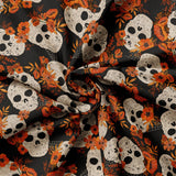 Wicked Garden Collection-Sophisticated Skulls-Black-100% Cotton-49240303-01