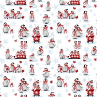 Penguin Party Collection-Snow Day-White-100% Cotton-49240403-01