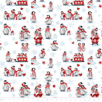 Penguin Party Collection-Snow Day-White-100% Cotton-49240403-01