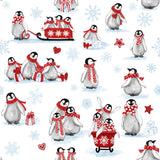 Penguin Party Collection-Snow Day-White-100% Cotton-49240403-01
