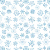 Penguin Party Collection-Frolicking Snowflakes-White-100% Cotton-49240406-01