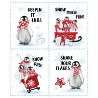 Penguin Party Collection-Penguin Party Panel-Multi-100% Cotton-49240408P-01