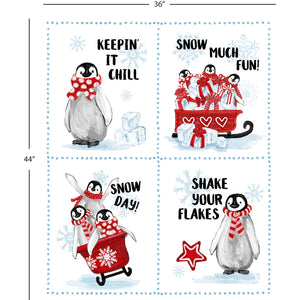 Penguin Party Collection-Penguin Party Panel-Multi-100% Cotton-49240408P-01