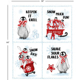 Penguin Party Collection-Penguin Party Panel-Multi-100% Cotton-49240408P-01