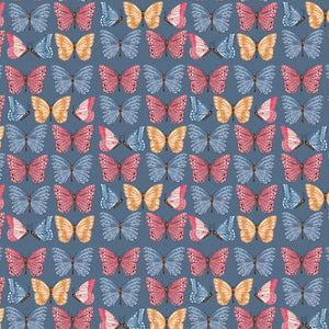 Secret Garden Collection-Beauty of Butterflies-Denim-100% Cotton-49240504-02