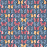 Secret Garden Collection-Beauty of Butterflies-Denim-100% Cotton-49240504-02