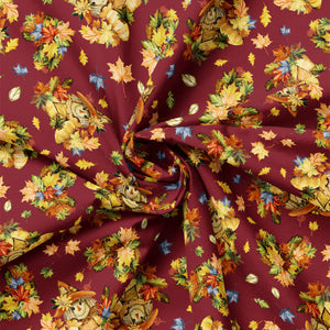 Pumpkin Patch Keeper Collection-Friendly Scarecrows-Burgundy-100% Cotton-49250103-01