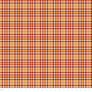 Pumpkin Patch Keeper Collection-Harvest Plaid-Orange-100% Cotton-49250105-01