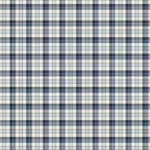 Pumpkin Patch Keeper Collection-Autumnal Plaid-Navy-100% Cotton-49250106-01