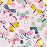 Fleece and Flannel 2025 Catalog-Playful Butterflies-Pink-Cotton Flannel-50240105B-01
