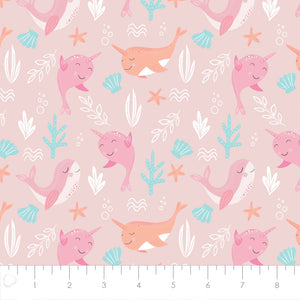 Fleece and Flannel 2025 Catalog-Under the Waves-Pink-Cotton Flannel-50240108B-01