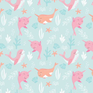 Fleece and Flannel 2025 Catalog-Under the Waves-Light Blue-Cotton Flannel-50240108B-02